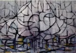Mondrian, Piet , Alberi in fiore