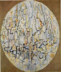 Mondrian, Piet , Composizione ovale (alberi)