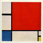 Mondrian, Piet , Composizione con rosso, blù, giallo