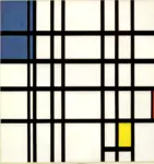 Mondrian, Piet , Ritmo di linee rette (nere)