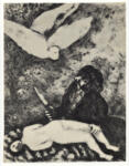 Chagall, Marc , Abraham prêt à immoler l'ordre de Dieu