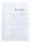 Chagall, Marc , Le Peintre &agrave; son Chevalet