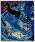 Chagall, Marc , Die Madonna mit dem Schlitten