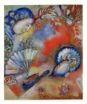 Chagall, Marc , Paysanne Russe à l'éventail