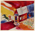 Chagall, Marc , Das brennende Haus