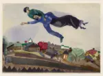 Chagall, Marc , Au dessus de la ville