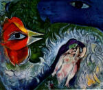 Chagall, Marc , Coq et Amants