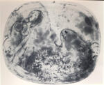 Chagall, Marc , Ceramic dish. Femme nue et Ane
