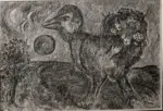 Chagall, Marc , Il gallo azzurro