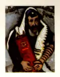 Chagall, Marc , Rabbi with torah