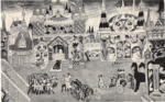 Anonimo , Gontcharova, Natalia - sec. XX - Scenografia per "Il Gallo d'oro" di Rimskij-Korsakov