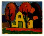 Jawlensky, Alexej , Hans in B&auml;umen, St. Prex
