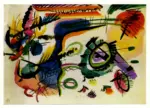 Kandinsky, Wassili , Aquarell 7 zu Komposition VII