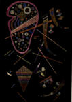Kandinsky, Wassili , Aquarelle sur fond noir