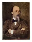 Kramskoj, J.N. , Ritratto di Nikolai Alekseevic Nekrasov -