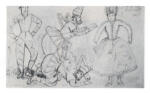 Larionoff, Michail , A scene from "Chout"" -