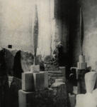 Brancusi, Constantin , Lo studio di Constantino BRANCUSI a Parigi, nel 1920 -