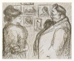 Nonell, Isidoro , Caricature of Artist with "La Coralita"