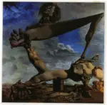 Dal&igrave;, Salvador , Costruzione molle con fagioli bolliti o Presagio della guerra civile