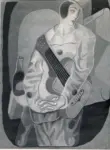Gris, Juan , Harlequin avec Guitare