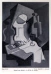Gris, Juan , Verre, bouteille et journal