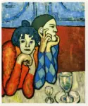 Picasso, Pablo , L'Arlequin et sa compagne