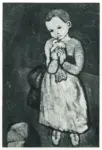 Picasso, Pablo , Bambina con piccione