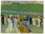 Picasso, Pablo , Les courses &agrave; Longchamps