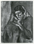 Picasso, Pablo , Zusammengekauerte Frau