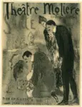 Picasso, Pablo , Originale di un manifesto per la "pi&egrave;ce" Sainte