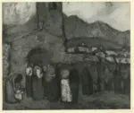 Picasso, Pablo , Vor der Kirche