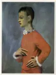 Picasso, Pablo , Boy in Harlequin jacket