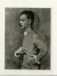 Picasso, Pablo , Boy in Harlequin jacket