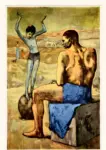 Picasso, Pablo , Le jeune fille sur la boule