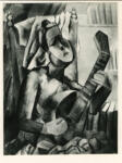 Picasso, Pablo , Donna col mandolino