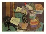 Picasso, Pablo , Verre et bouteille de rhum