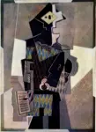 Picasso, Pablo , Harlequin with Violin (Si Tu Veux)