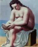 Picasso, Pablo , Nu assis s'essuyant les Pieds
