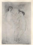 Anonimo , Picasso, Pablo - sec. XX - Deux femme et enfant
