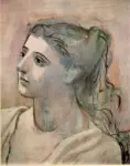 Picasso, Pablo , Testa di donna (particolare di "Donna in bianco")