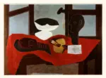 Picasso, Pablo , Nature morte au buste et &agrave; la palette
