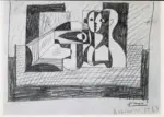 Picasso, Pablo , Nature morte au buste