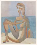 Picasso, Pablo , Seated bather