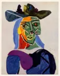 Picasso, Pablo , Donna con cappello