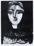 Picasso, Pablo , Testa di giovane donna