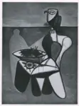 Picasso, Pablo , Oursins et hibou sur une chaise