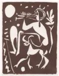 Picasso, Pablo , Musizierender Faun