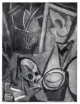 Picasso, Pablo , Natura morta con teschio