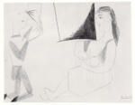 Picasso, Pablo , Clown et Femme nue