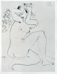 Picasso, Pablo , Femme nue et ange